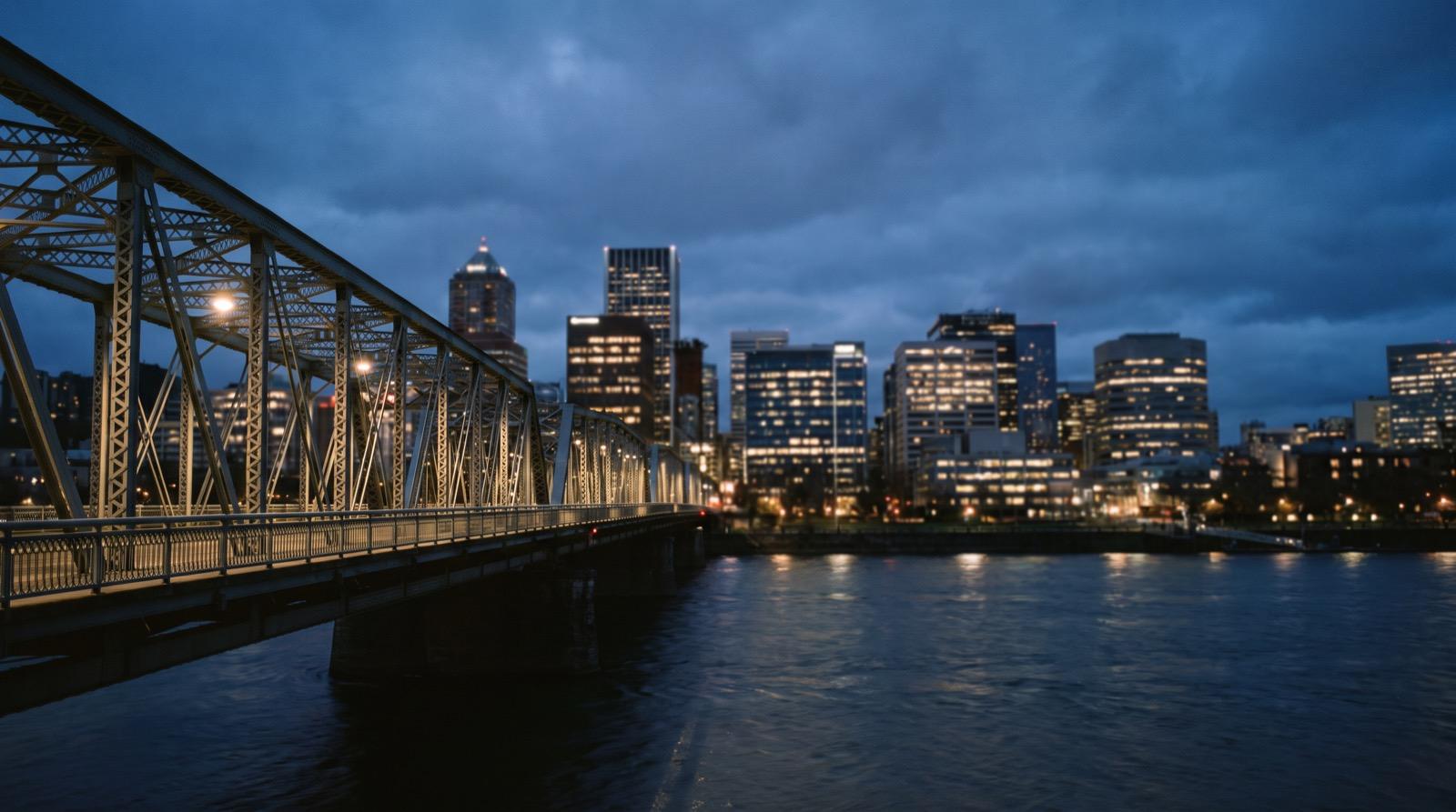 Illustrative photography — a city skyline at dusk, not a photograph of Minneapolis