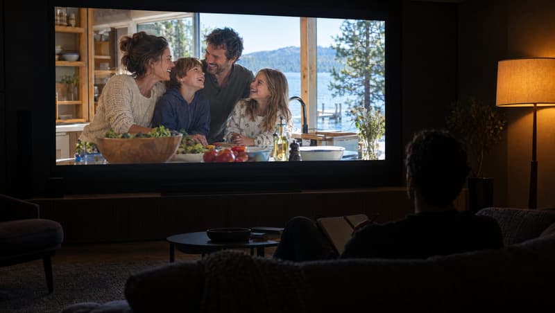 Illustrative image — on the big screen: connected tv
